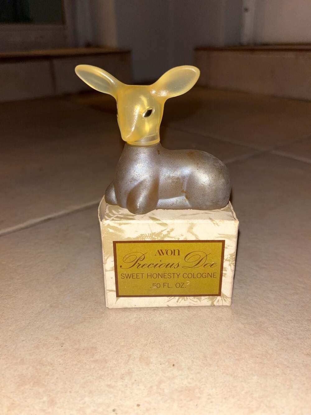 Vintage Avon Precious Doe Sweet Honesty Cologne .50 fl oz with Box